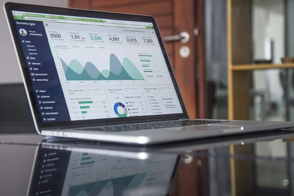 Professional reviewing business metrics